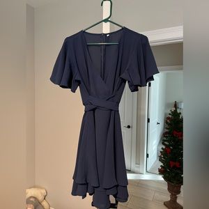 Blue Wrap Dress